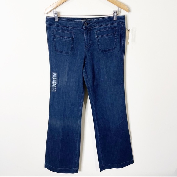 Raven Denim Denim - Raven Denim Heidi Wash St. Germain Wide Leg Jeans Size 29 NWT